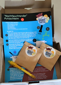 "Nachtleuchtender" Putzschleim mit Geheimstift